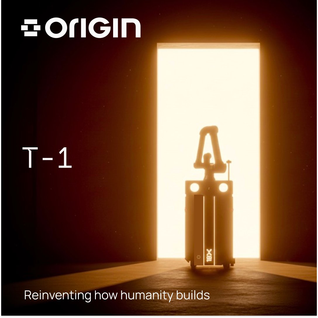 origin_autonomy's tweet photo. One Robot. Any Job Site.
A robot that thinks, adapts, and executes on its own, bringing true autonomy to construction.
1 Day to go.  Drop Date: Feb 20, 2026 https://t.co/kswDWgsCNu