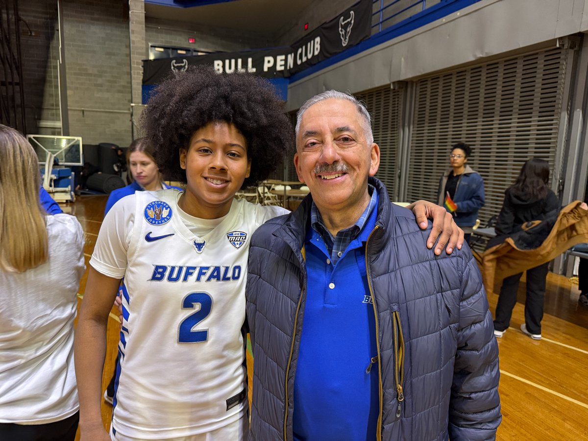 mikebeato's tweet photo. UB basketball stars Anaya Coleman and Meg Lucas signed autographs after last night’s @UBwomenshoops game. @anaya_c3 #NeverGiveUp #UBhornsUP https://t.co/hTbdJ2Bq0L