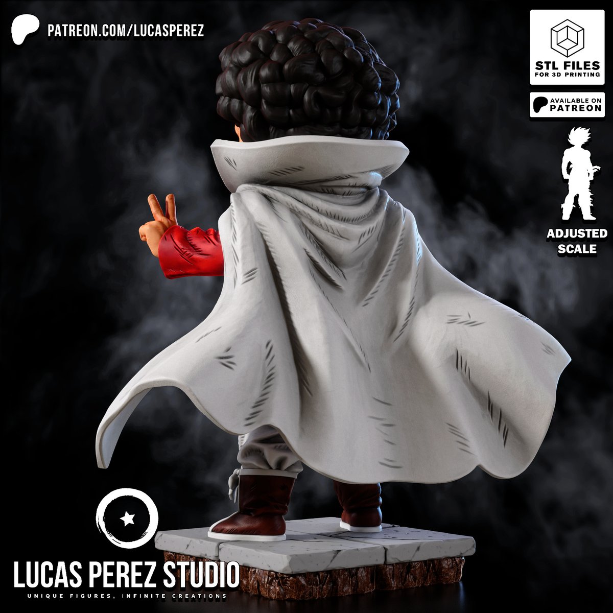 Mrs Satan DBZ fan art created for Patron-Lucas Perez Art Director: LucasPerez  Sculptor: Jonatan Bar Renders: Lucas Perez #dragonball #DragonBallZ #DBZ #toriyama #ドラゴンボール