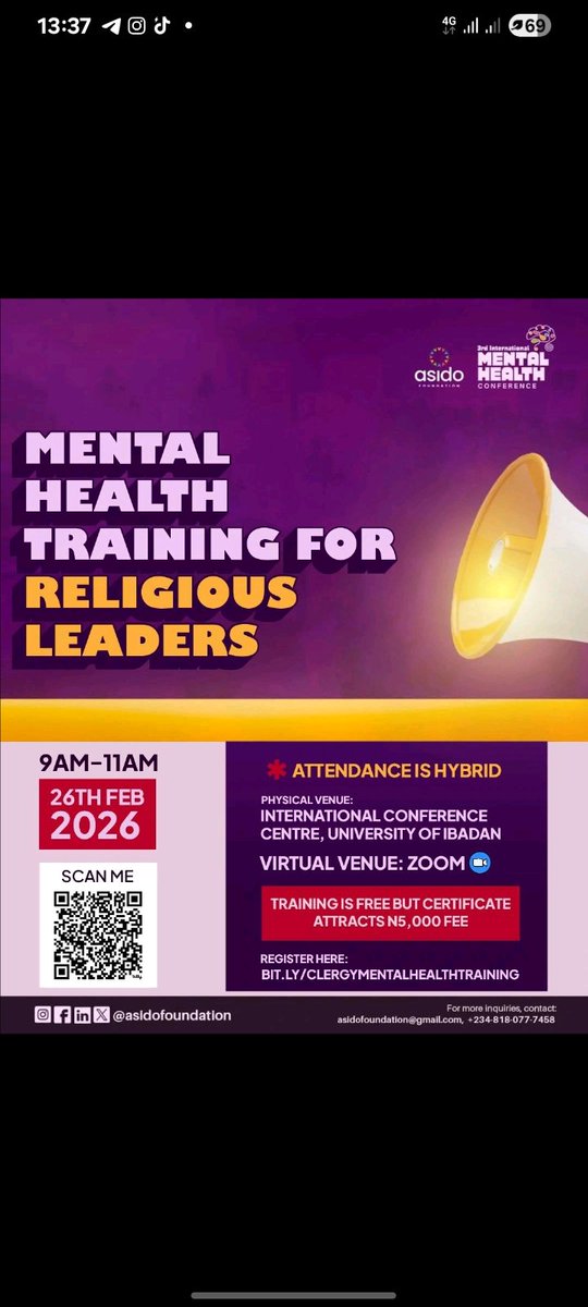oziomatics's tweet photo. If you are a Religious Leader, don't miss out. This training is specially curated for you. 
Join us physically or virtually https://t.co/HtqSefBzaM