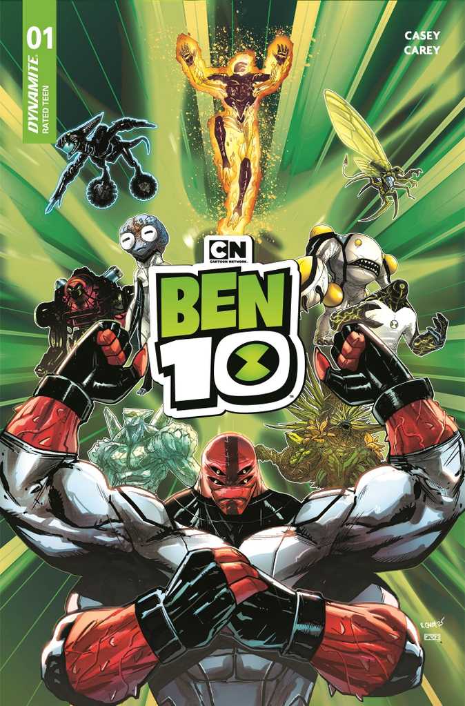 geekversez's tweet photo. Primeiras capas da nova hq de 'Ben 10', da Dynamite.

Será lançada em 6 de maio. https://t.co/Bm2Yt6OnT8