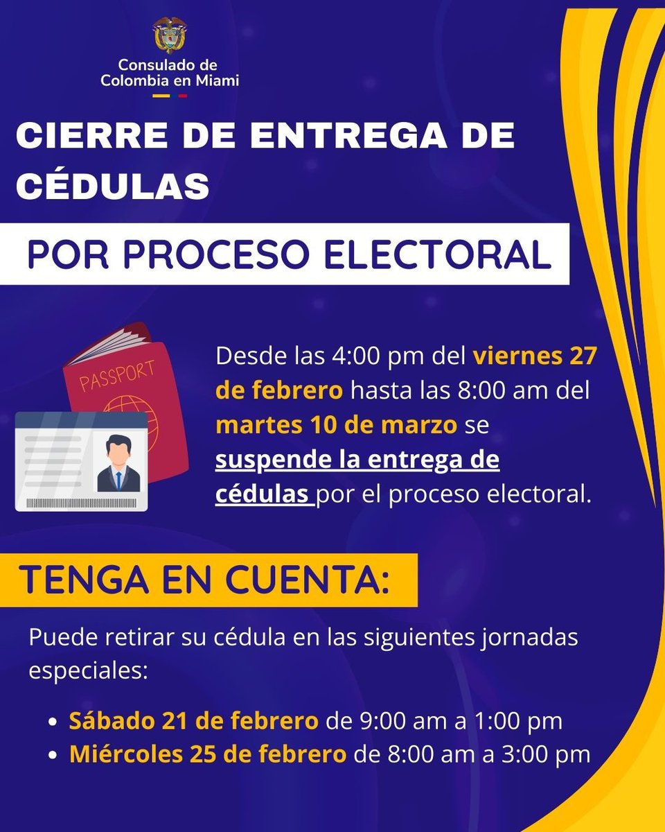 Consulado de Colombia en Miami tweet media