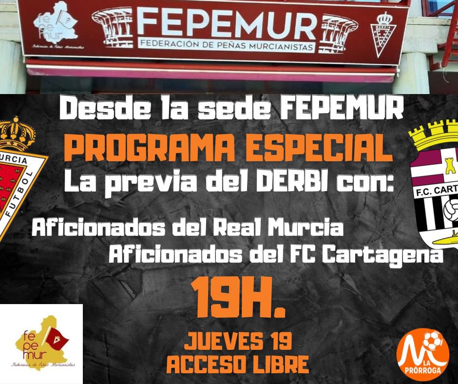 Hoy <a href="/LaProrrogaRM/">La Prórroga RM</a> en nuestra sede.
Te lo vas a perder? 🤔
