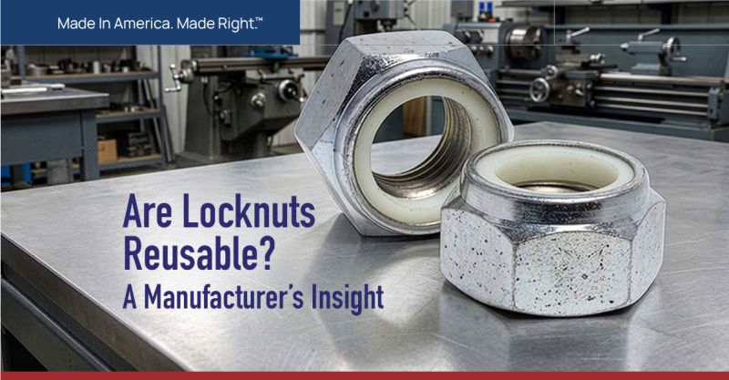 AllProFasteners's tweet photo. How can I tell if a locknut is reusable? How many times can a locknut be reused?

As a leading manufacturer of Made-in-America™ locknuts, we are frequently asked questions like these by design engineers and procurement personnel. To help clear up the confusion, we’ve published a blog that covers the subject of reusable locknuts, explains how they work, and provides examples of applications that utilize them. 

Read it here:

https://t.co/34hWTVQIbw