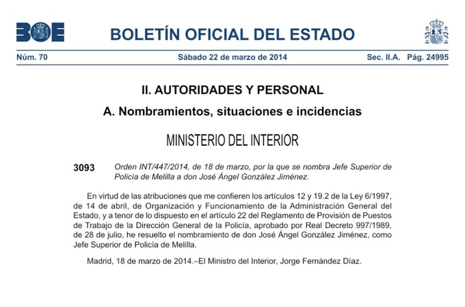 Pero si le nombró el Partido Popular!!