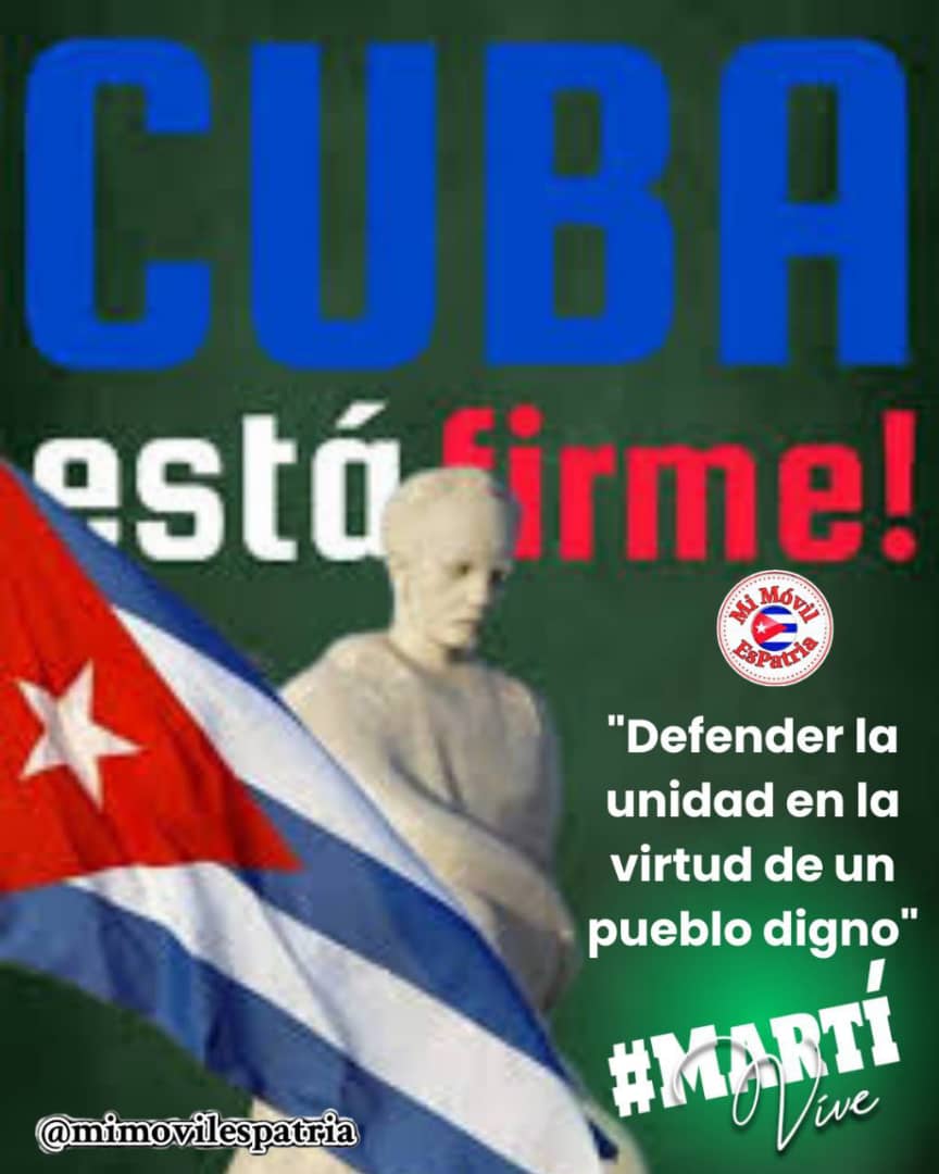 #MartiVive 
#CubaEstaFirme