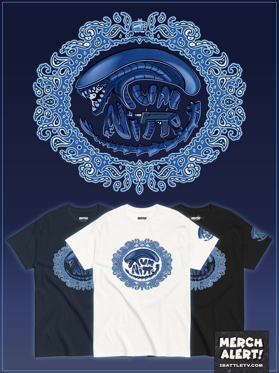 iBattleShop's tweet photo. NEW DROP!
iBattleTV x Rum Nitty - Alien Crip Tee out now 👕🔥
iBattle Shop makes it easy to directly support your favorite battler and look good doing it. Store link in bio.
#battlerap #ibattle #merchandise https://t.co/6oYylsRN52