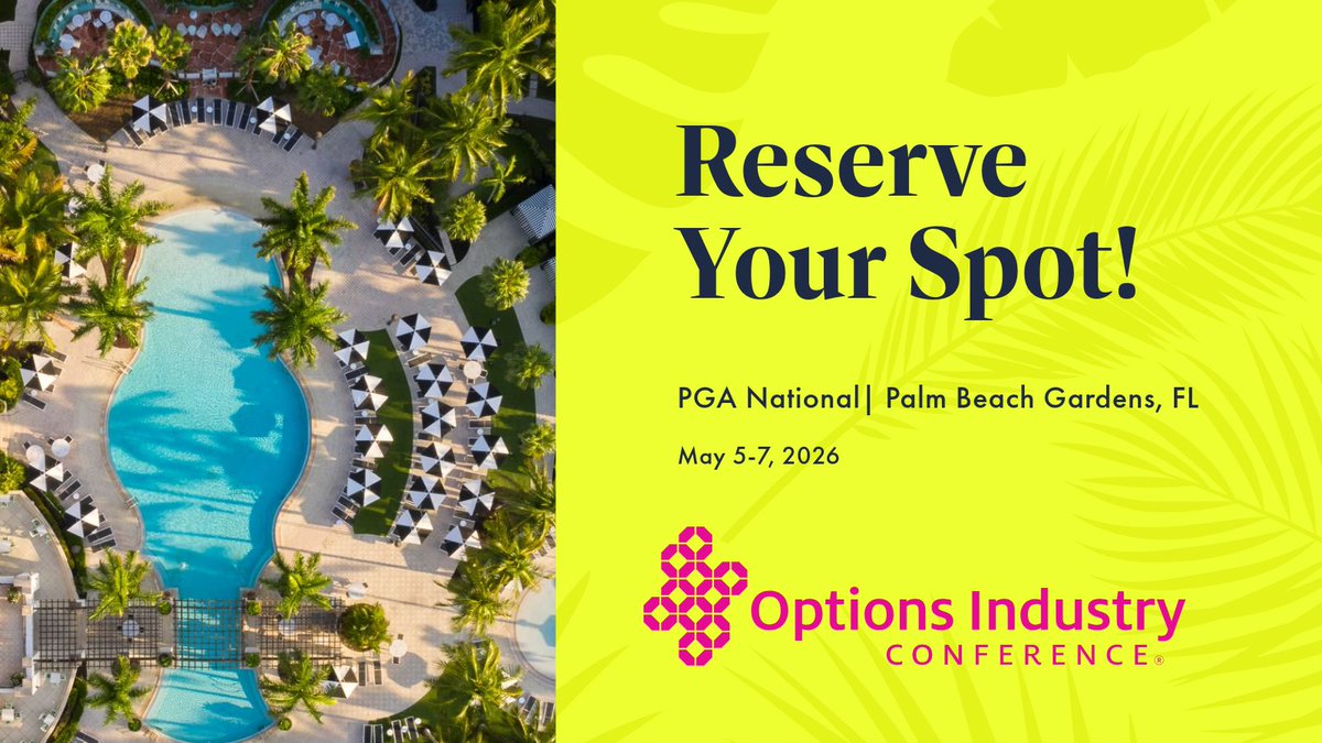 Options Industry Conference tweet media