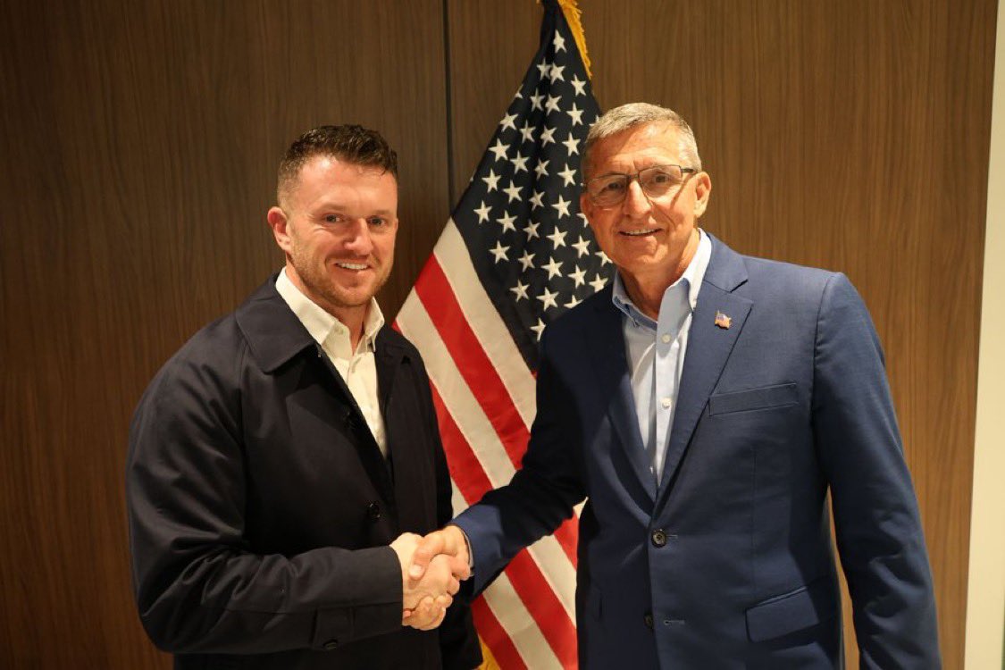🚨NEW: Tommy Robinson has held a meeting with General Michael Flynn, former National Security Advisor to President Donald Trump