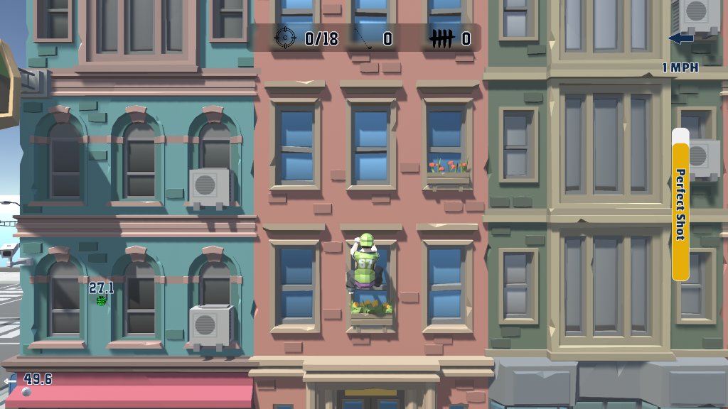 MatthewHall3D's tweet photo. I had some really constructive feedback on my trailer. The overwhelming consensus was to increase the saturation... I can now see why. What a difference! I also added some slight bloom and ambient occlusion #gamedev #indiedev #IndieGameDev #madewithunity #UrbanGolfHotDogEdition https://t.co/nNISetDYOB