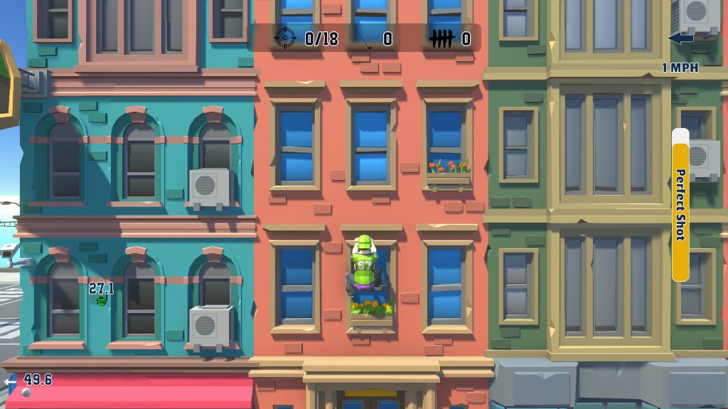 MatthewHall3D's tweet photo. I had some really constructive feedback on my trailer. The overwhelming consensus was to increase the saturation... I can now see why. What a difference! I also added some slight bloom and ambient occlusion #gamedev #indiedev #IndieGameDev #madewithunity #UrbanGolfHotDogEdition https://t.co/nNISetDYOB