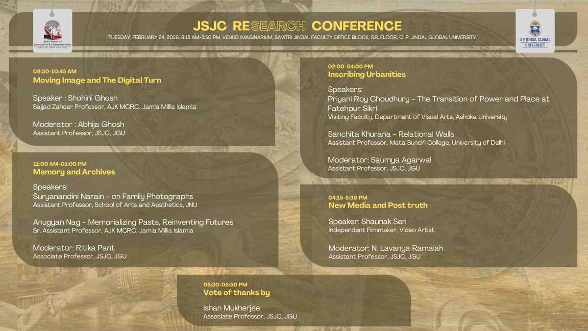 Jindal School of Journalism & Communication (JSJC) tweet media