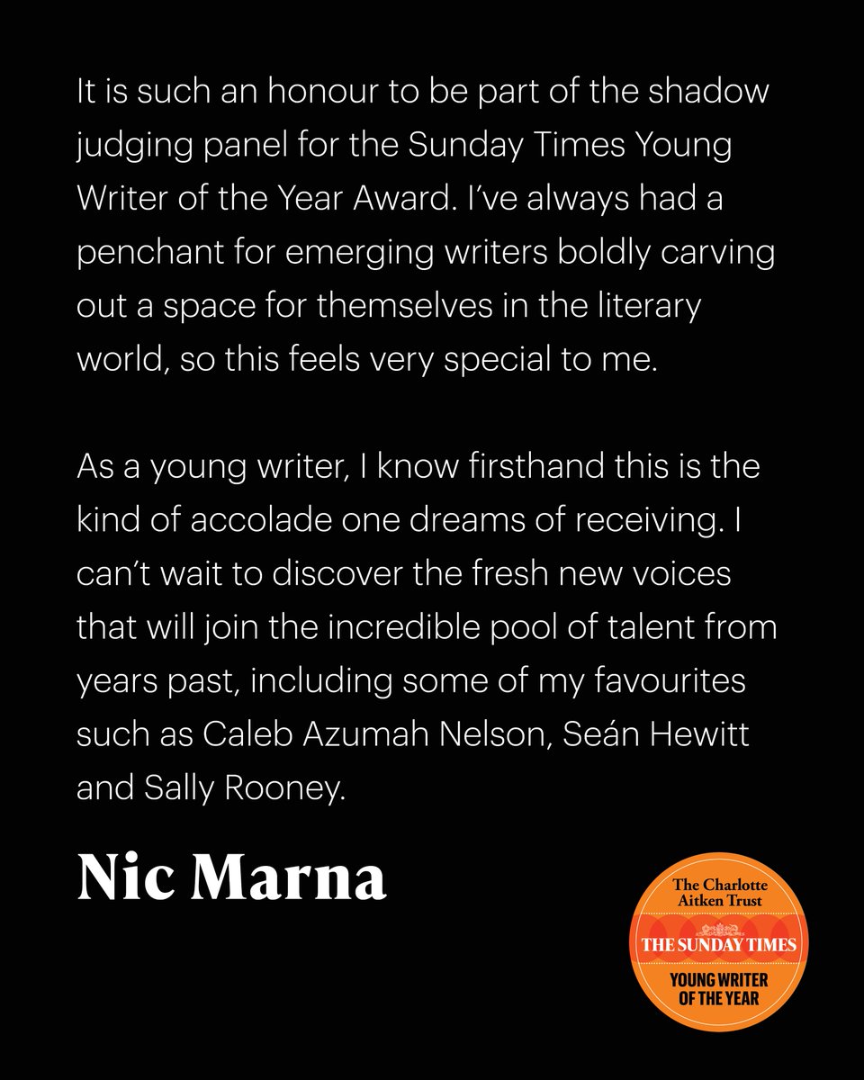 Young Writer Award tweet media