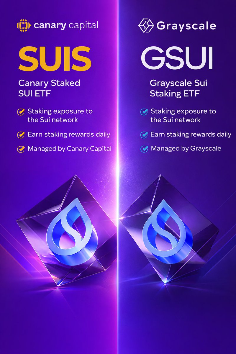 Most people don't grasp the big picture yet regarding $SUI ETFs .

So far we mainly had $BTC ETFs

When a Bitcoin ETF buys BTC, it simply holds it in custody.

The ETF does not mine. It does not increase hashrate. It does not secure the network.

ETF capital sits outside that