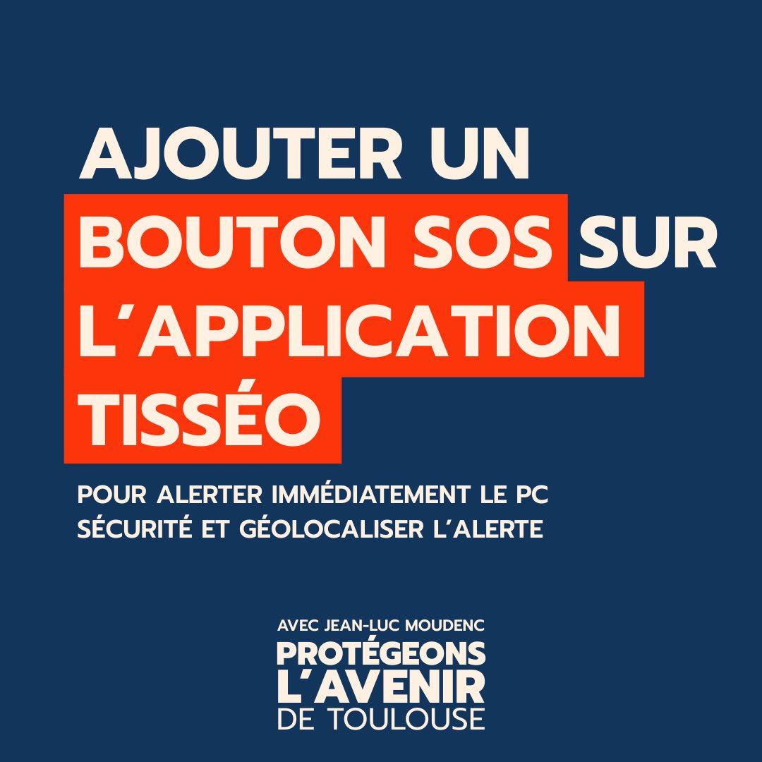 Pour_Toulouse's tweet photo. Pour Toulouse, la sécurité est notre priorité absolue !

Avec @jlmoudenc, nous nous engageons :
🔹 500 policiers municipaux (24h/24 &amp; armés)
🔹 Brigade contre les points de deal
🔹 Plan massif contre les violences sexistes (VSS) &amp; bouton SOS Tisséo

Protégeons l'avenir ! https://t.co/Seq5SPzYTJ
