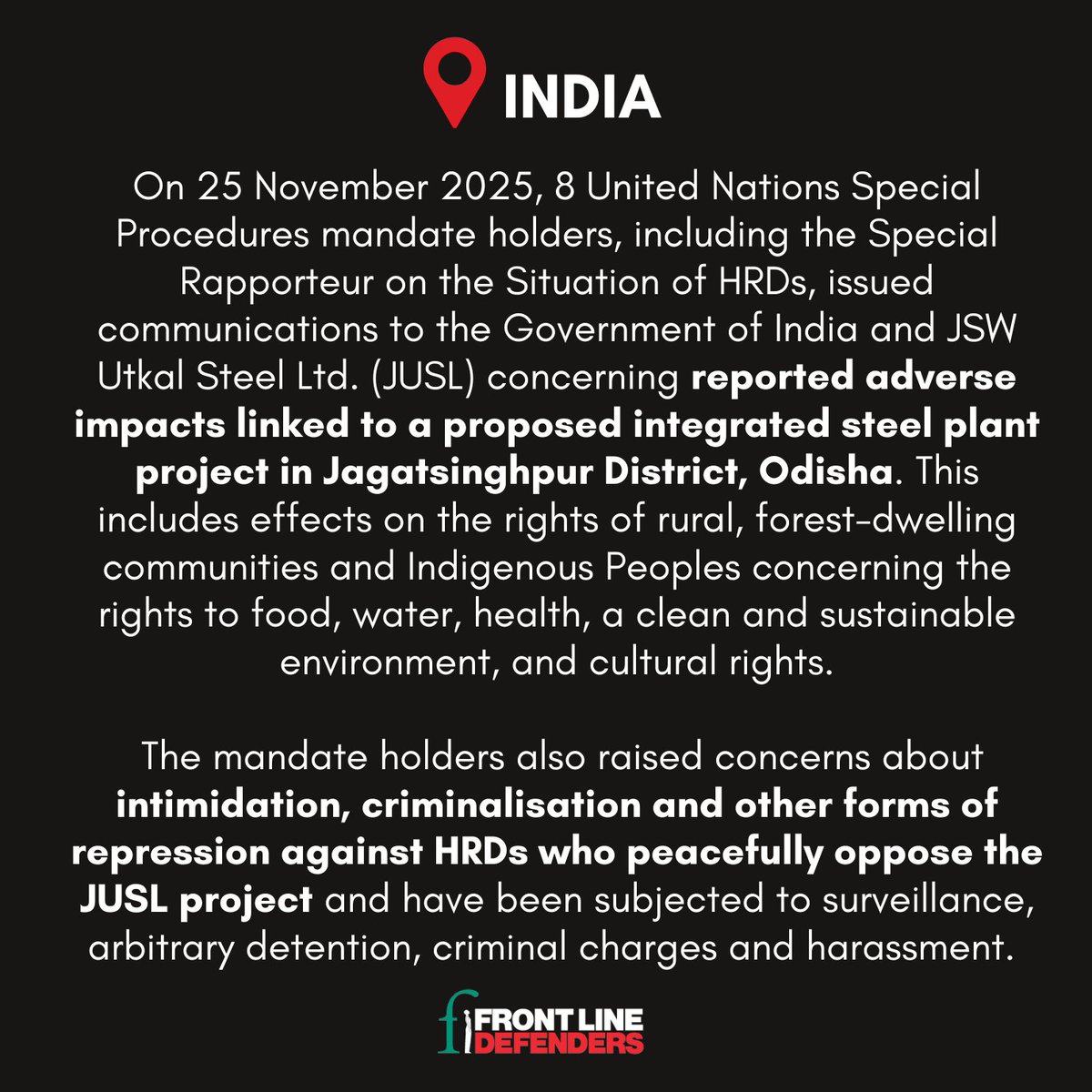 Front Line Defenders tweet media