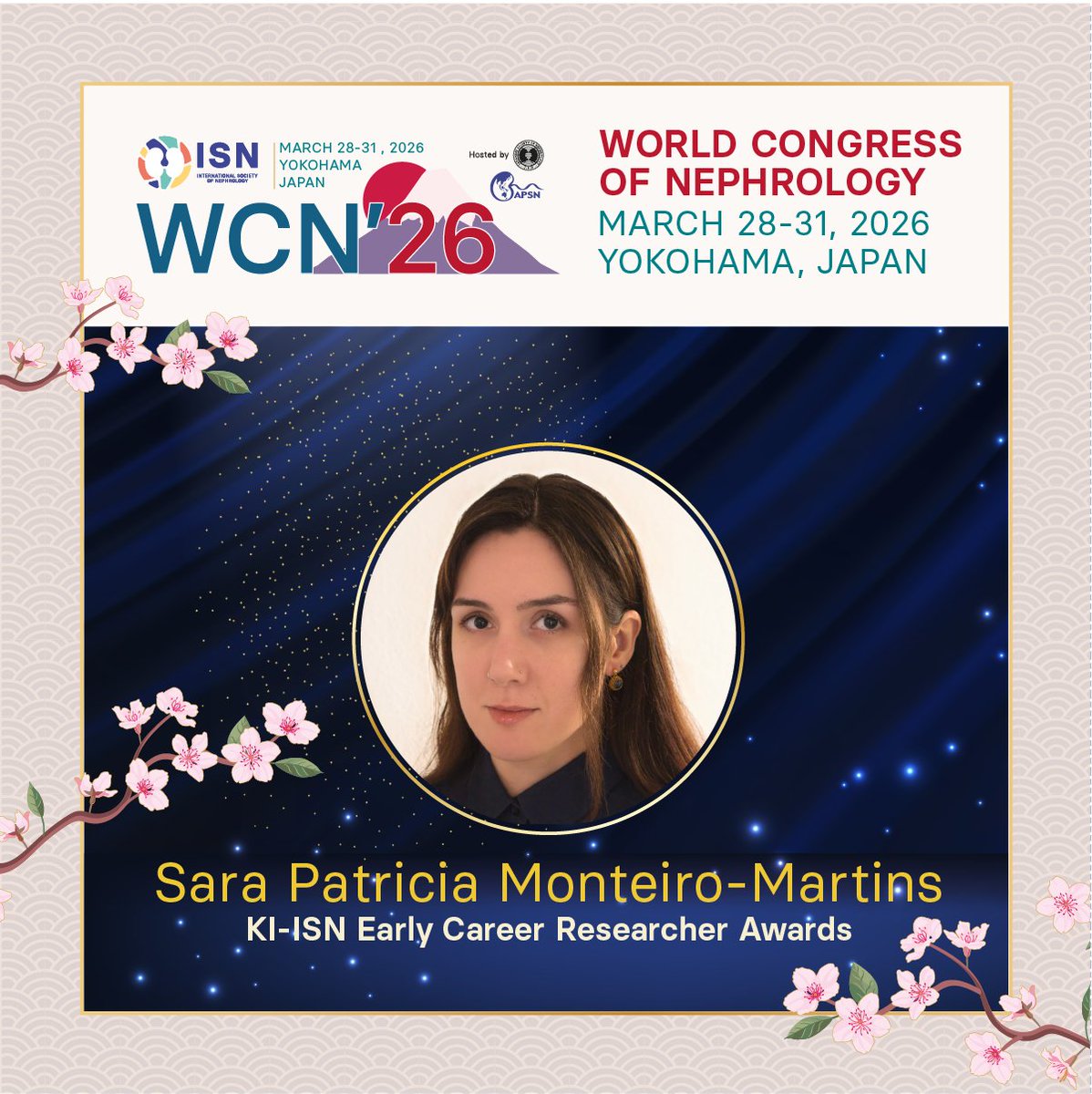 ISNkidneycare's tweet photo. @vjha126 @kellumja @RonGansevoort @simonfleclerc @YokoShirai_twmu @GovindDrsuk @ogokoye2020 @drpriyapais @HudaAkrabi @jsnorjp 𝗞𝗜-𝗜𝗦𝗡 𝗘𝗮𝗿𝗹𝘆 𝗖𝗮𝗿𝗲𝗲𝗿 𝗥𝗲𝘀𝗲𝗮𝗿𝗰𝗵𝗲𝗿 𝗔𝘄𝗮𝗿𝗱𝘀:
𝗕𝗮𝘀𝗶𝗰 𝗦𝗰𝗶𝗲𝗻𝗰𝗲:
🇵🇹 Sara Patricia Monteiro-Martins
🇨🇳 Shuai-shuai Xie

𝗖𝗹𝗶𝗻𝗶𝗰𝗮𝗹 𝗦𝗰𝗶𝗲𝗻𝗰𝗲:
🇨🇦 Ping Liu
🇺🇸 @basmeomeo
#ISNWCN https://t.co/LYg3afgaxN