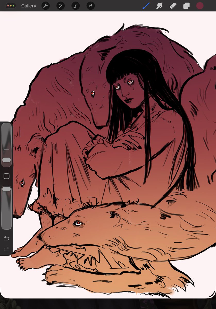 var0ness's tweet photo. Samarie doodle testing out a new brush https://t.co/OXo1NMUd7k