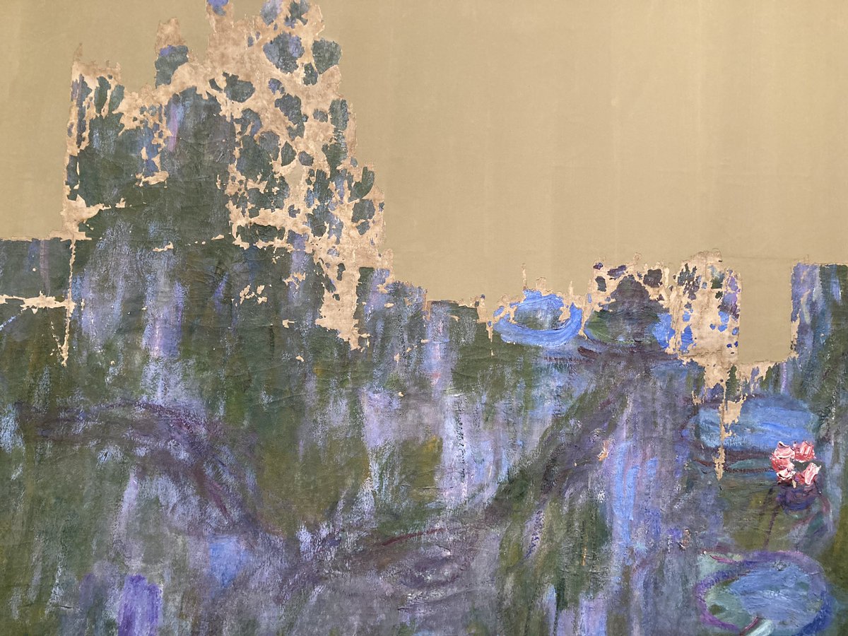 西洋美術館、印象派展の最後のセクションに抽象絵画？と思ったら、モネ