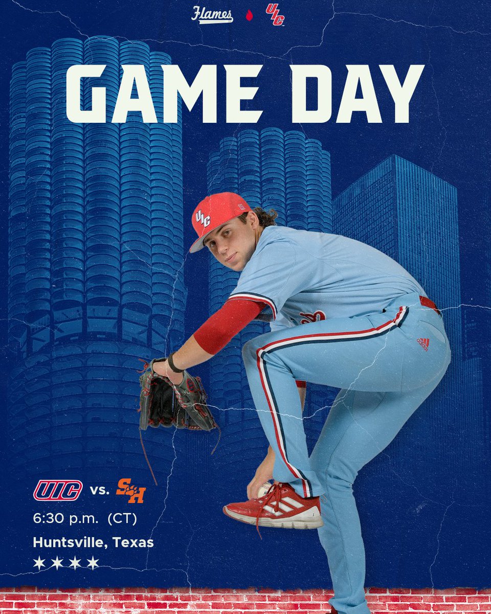 Battling the Bearkats today!

🆚Sam Houston State
⏰6:30 PM
🏟️Don Sanders Stadium
📺uicflam.es/35834c
📊uicflam.es/5zvp

#ChicagosCollegeTeam