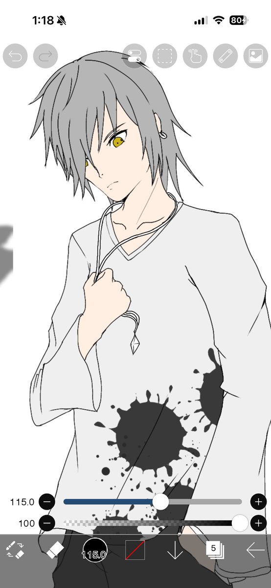 Maaaaaaaru_'s tweet image. 一応今現在進行形でめっっっっちゃ過去に描いた一次創作キャラをリメイクで描いてるんだけど、中々進んでない()