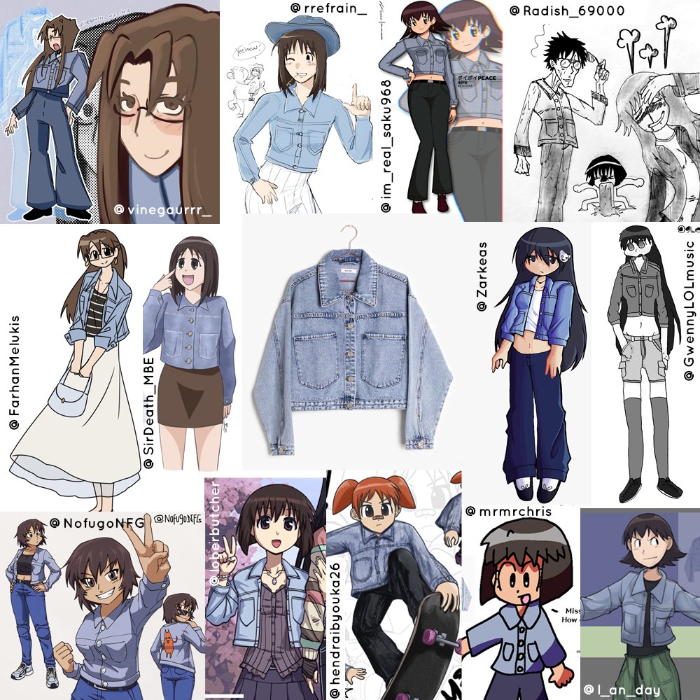 here's a collage of all the artworks in the 2nd round of this challenge! congrats to all who participated! 
See you all in the next round! 
#azumangadaioh #あずまんが大王