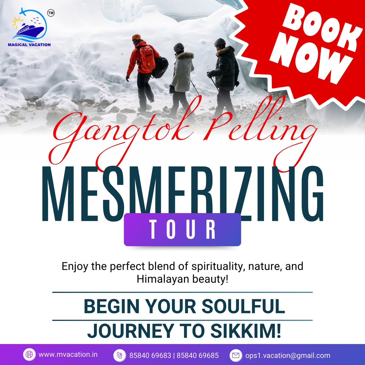 mvacationtour's tweet image. 😍 Explore the magical beauty of Gangtok Pelling with a comfortable, relaxing &amp;amp; hassle-free journey 🚗🌄

Sikkim | Gangtok | Pelling Tour Package! Want to witness this view?

✨BIG ANNOUNCEMENT FROM MAGICAL VACATION TOUR OPERATORS ✨

💥 Don’t Miss Out!

#gangtok #Pelling #Sikkim