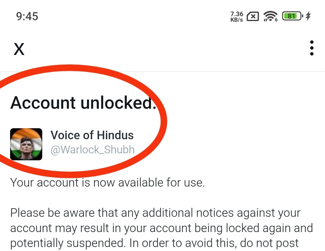 My account is being reported heavily and Twitter locked my account, Now my reach is completely dead.

This is the price I pay for fighting lelis, extremist, anti India forces.

If you can see this tweet, please Like/RT it.

Also if possible please follow me for support.

🙏🙏🙏
