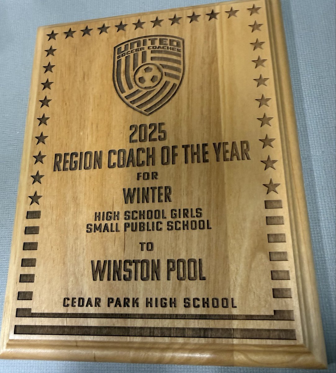 CPHSWomenSoccer's tweet photo. Congrats to Coach Pool for the United Soccer Coach 2025 Region Coach of the Year!  

#ubuntu #cpdna

@CoachQCPProud @LeanderisdATH @LeanderISD @CPHS_Sports @50_50Pod @tascosoccer @UnitedCoaches https://t.co/FuzLFTRoqu