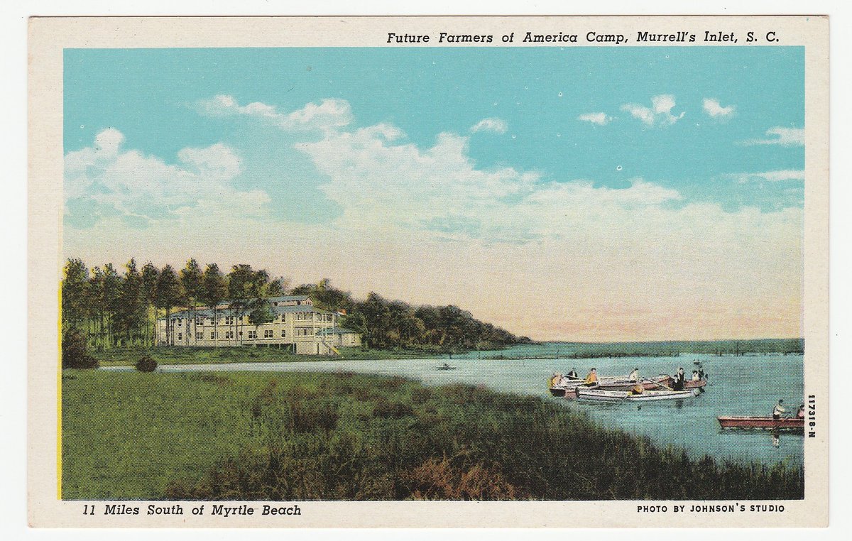 birdhousebooks's tweet photo. Vintage Postcard Future Farmers of America Camp Murrell's Inlet South Carolina | eBay https://t.co/mWzfarSNT8 #vintagepostcards #vintage #ephemera #birdhousebooks #birdhousebooksvintage #FutureFarmersOfAmerica #MurrellsInlet #SouthCarolina https://t.co/2PkzxZArlb