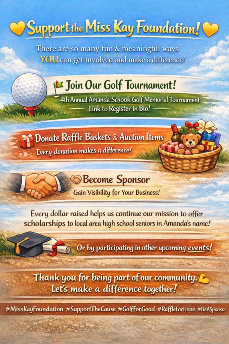 MissKFoundation's tweet photo. Registration link for our golf tournament: https://t.co/jPdMgUKKty https://t.co/f3xpAgFTGq
