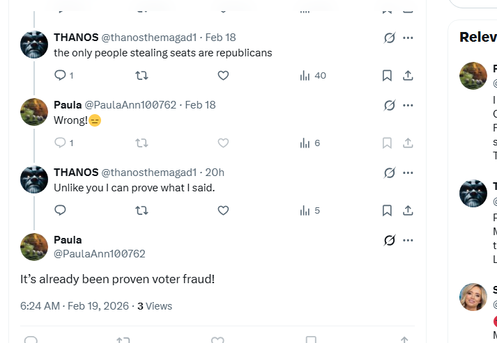typical magat. NO proof as usual and then blocks me. <a href="/PaulaAnn100762/">Paula</a>
