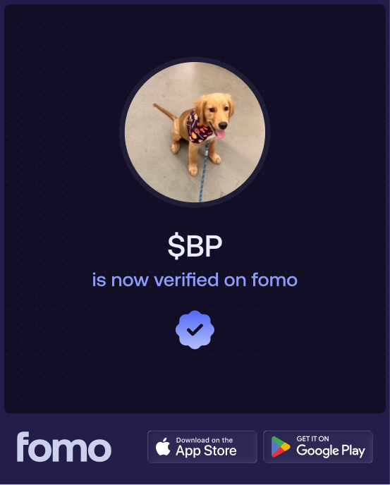 Barking Puppy ($BP) is now verified on fomo
