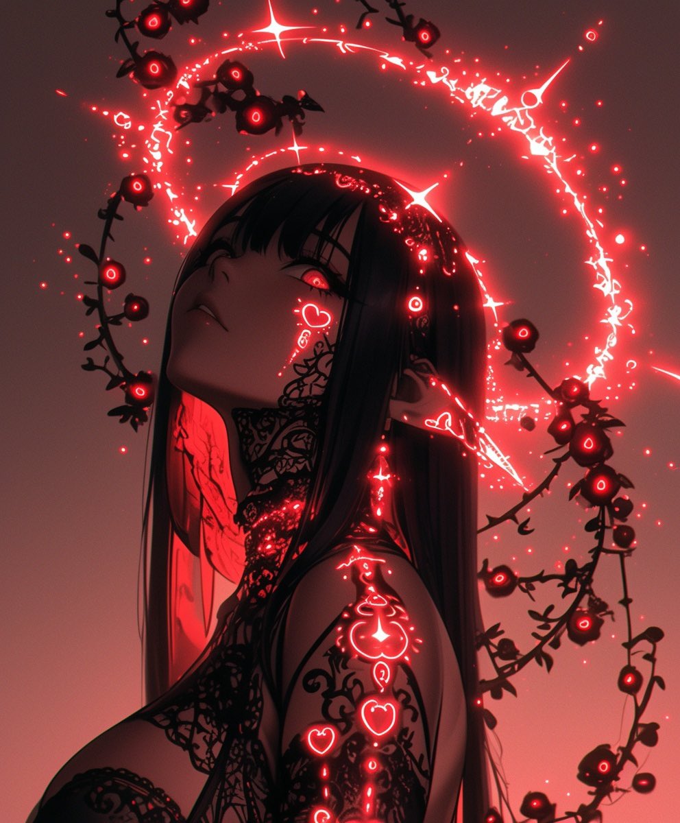 kirei_yosame's tweet photo. Stars fell into my veins,
and the night crowned me in crimson fire.

#AIart #夜雨奇怜 https://t.co/90oJV5q3Pu
