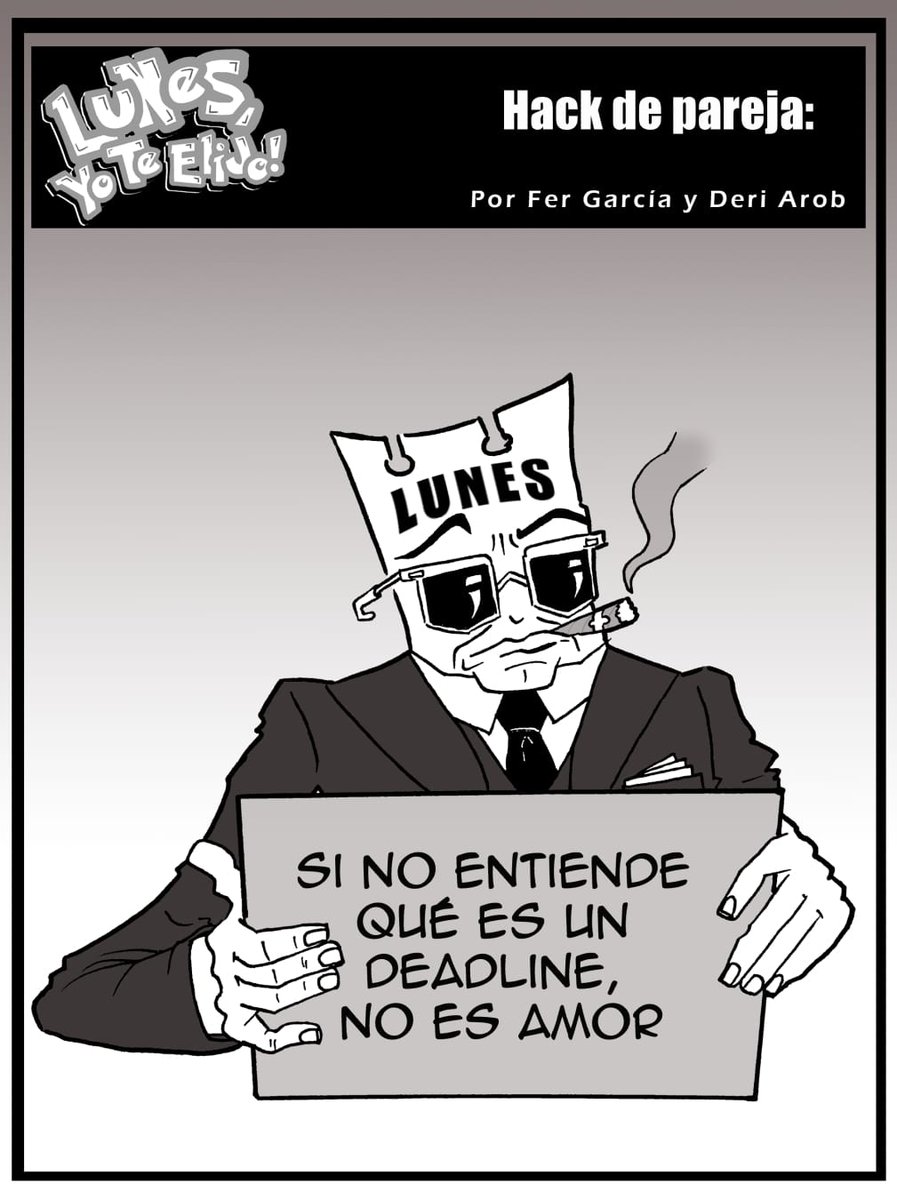 JUEVES DE HACK
El verdadero compromiso no es prometer para siempre… es entender tus fechas límite.
 Eso sí es compatibilidad.
 ¿Tu pareja entiende tu vida creativa bajo presión? 💭

#lytecomic #comicmexicano #jueves

Por <a href="/elcomicologo03/">Comicologo</a> y Deri Arob de Códice Cómics Mx ©2026