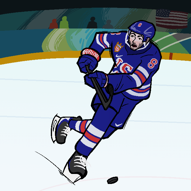 ClockworkSlick's tweet photo. #8 of the columbus blue jackets, currently an olympic goal scorer for team USA: zach werenski!

#CBJ #Olympics2026 #TeamUSA https://t.co/pvwpuPWfQD