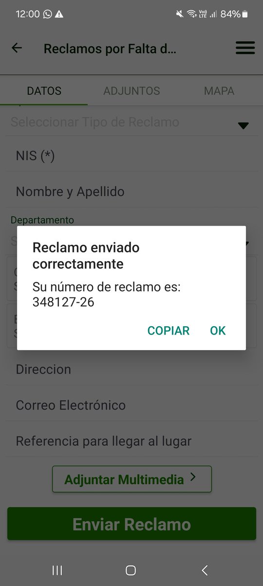 Paraguaycom1's tweet photo. Mas de 1 hora:sin luz barrio sajonia https://t.co/VgEn7cZvJT