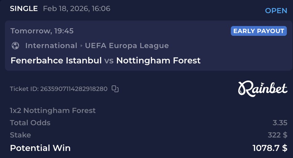 Expecting Nottingham to get the job done tonight.