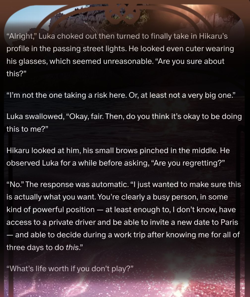 R_Fox_'s tweet photo. Part 4 of Ephemeral Waves - A HV renuka vacation meet cute au (non-canon) is up on my Patre0n!

It's dreamy, it's smutty, it's full of reckless choices. I hope you enjoy :)

As always mind the TW on each section 🩷

link in comments ⬇️ https://t.co/kNIIgtwj8F