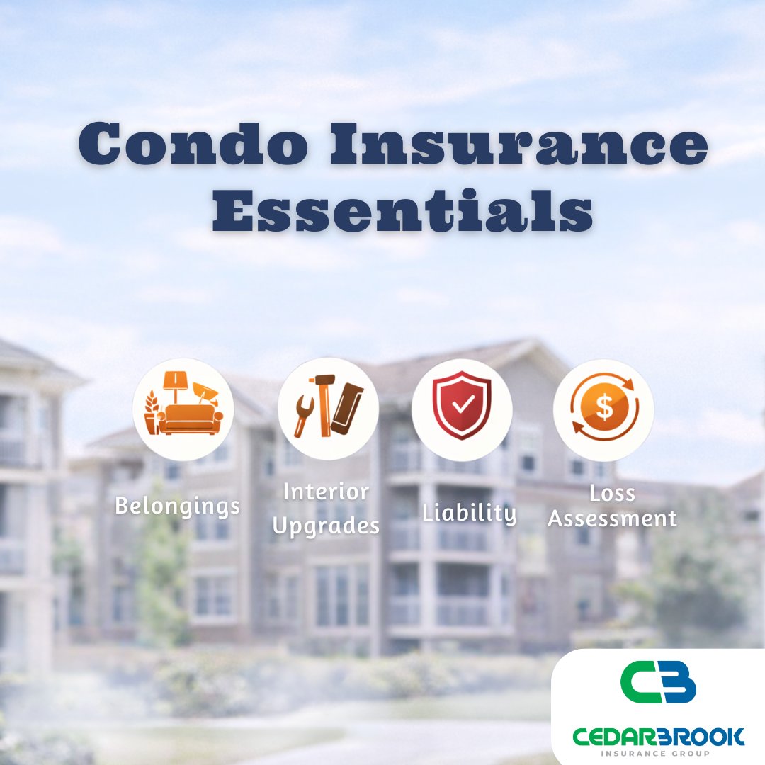 CedarBrookInsur's tweet image. Condo owners: your HOA master policy may not cover what’s inside your unit. Condo insurance helps protect belongings, interior upgrades, and liability.

 cedarbrookinsurance.com/personal-insur…

#CondoInsurance #Cedarbrook #Insurance