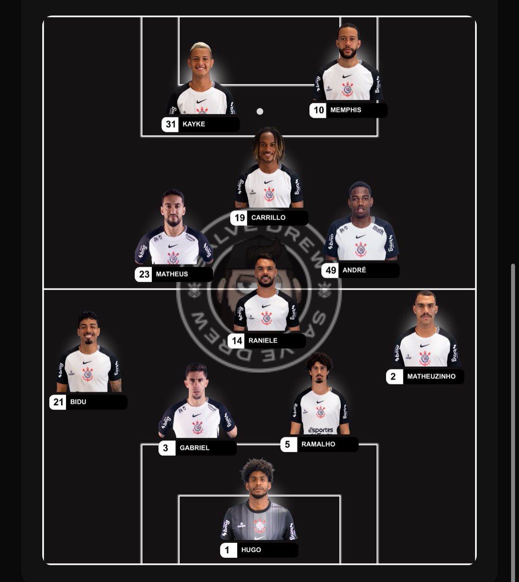 Time ideal pra hoje <a href="/salvedrew/"></a>. 

Carrillo de armador igual contra o Flamengo na Supercopa.