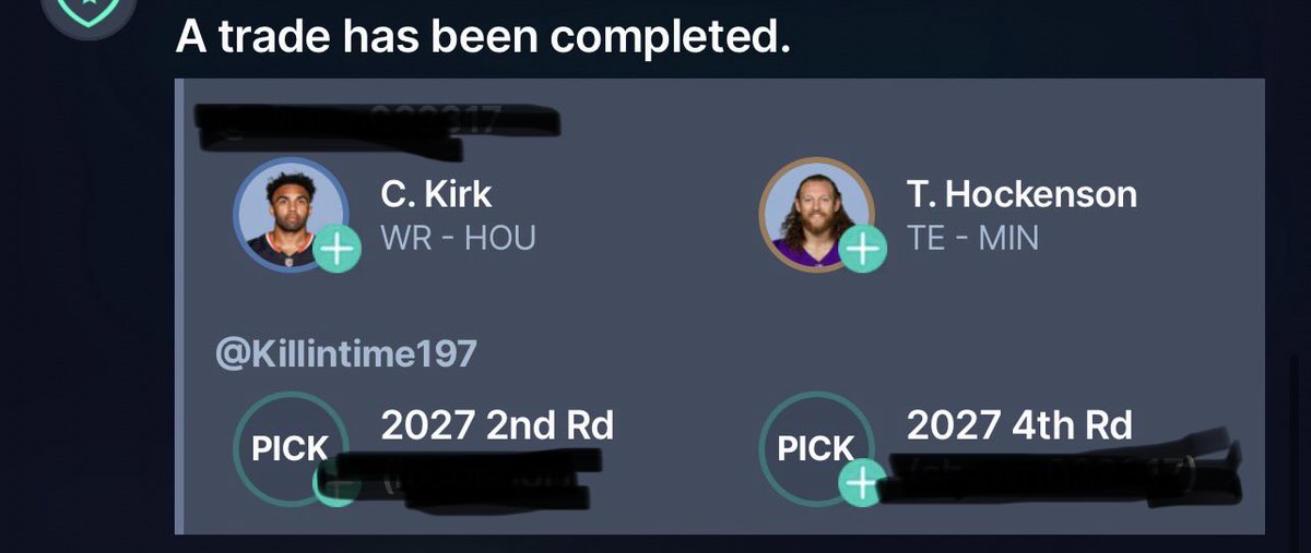 killintime197's tweet photo. 12 team start 11 SF PPR 0.5 TEP lineup https://t.co/FOt5aDhpdr