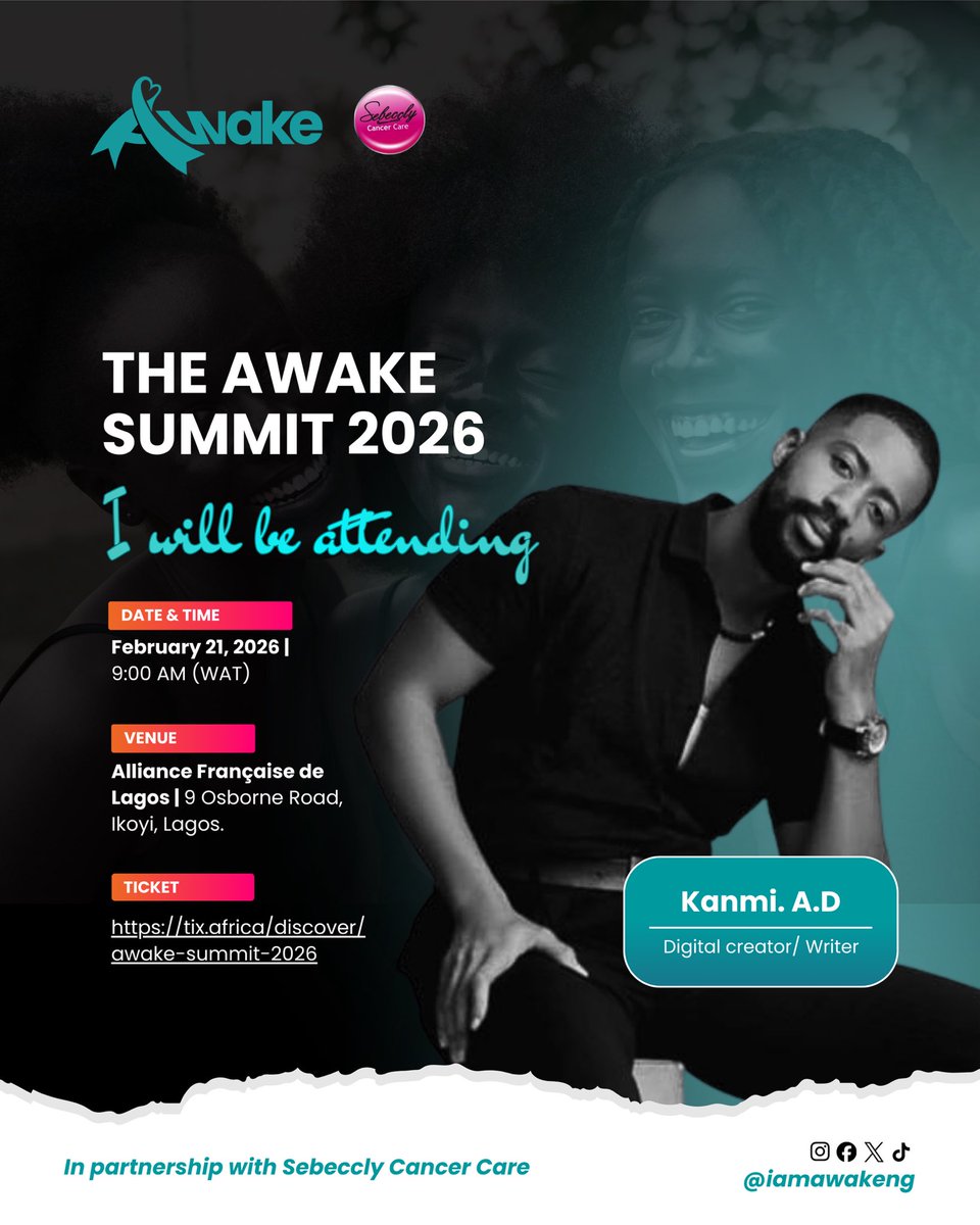 KANMI A.D will be attending! 🥳

#TheAWAKESummit2026