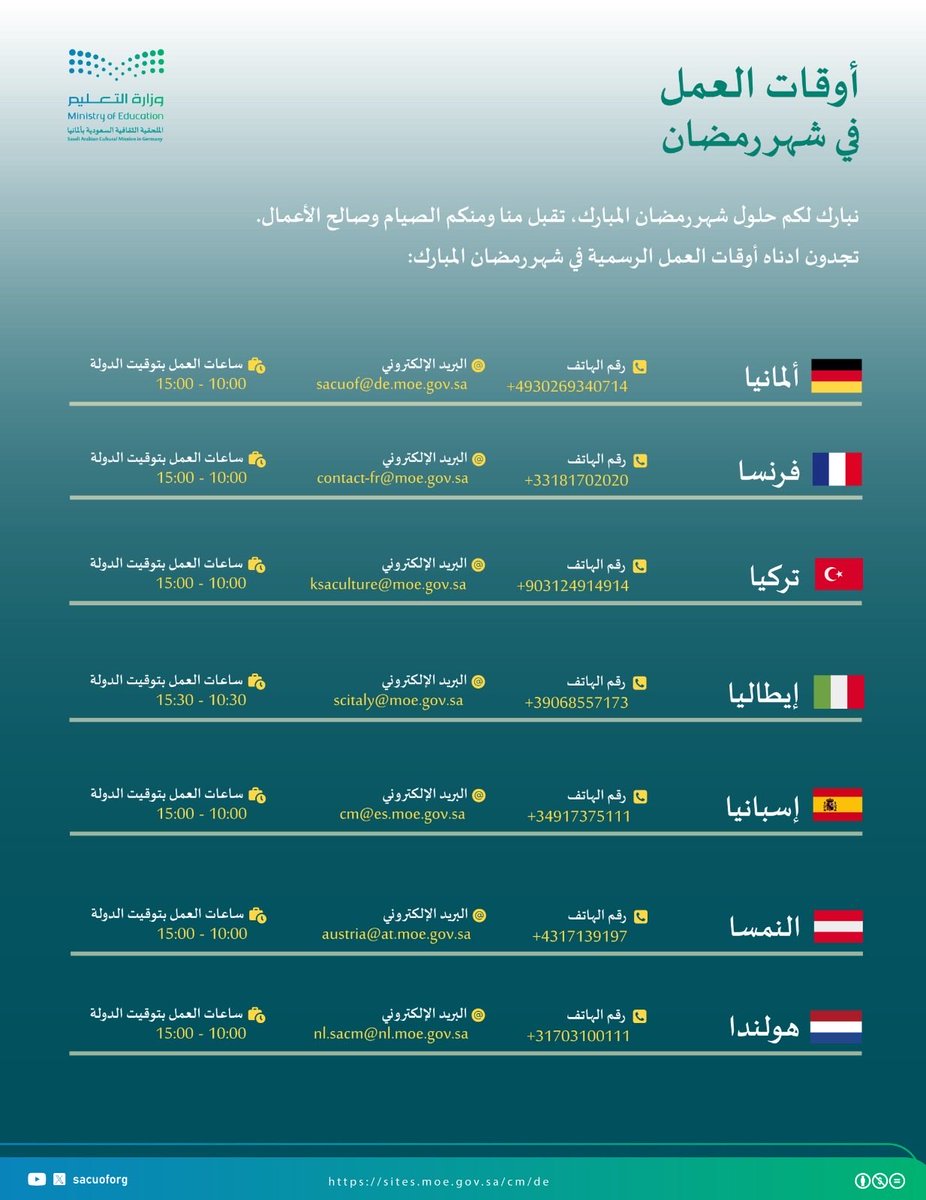 الملحقية الثقافية السعودية في المانيا tweet media