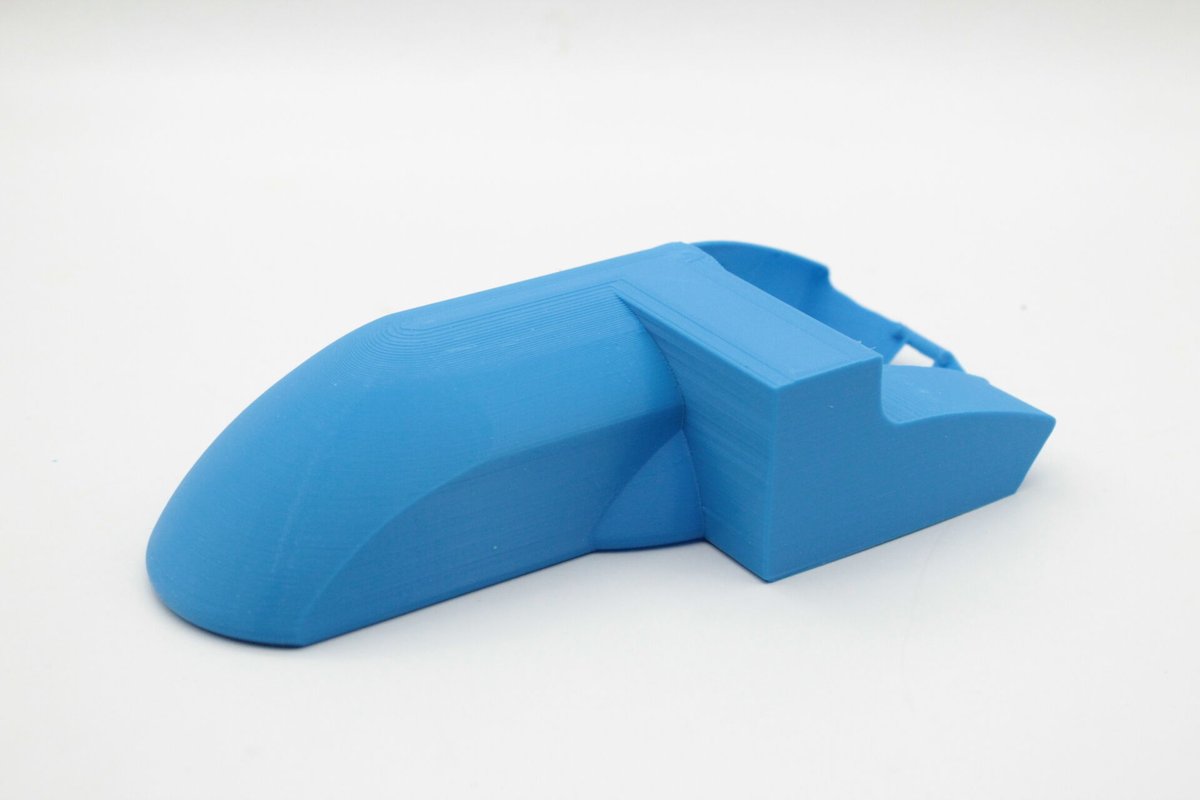 Easy3D2's tweet photo. Garde-boue imprime en 3D pour trottinette ou skate.

Matiere: PLA Bleu Azur Emotion Tech

Imprimante: Prusa i3 MK3S+

Service d'impression 3D en ligne : https://t.co/Ni42AFJEkj

#easy3D #ProjetBleu #Imprimable #UtileOuInutile #AQuoiCaSert https://t.co/D20eKmVF87