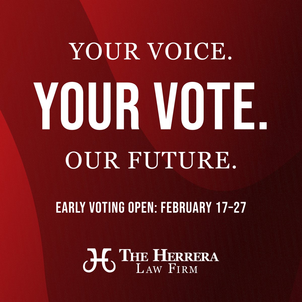 Early voting is underway through February 27 for the Primary Election. This is our chance to make our voices heard on the issues that matter most. The decisions made today will shape our future. Voting matters. When we participate, we help decide what comes next. #WinningIsntLuck