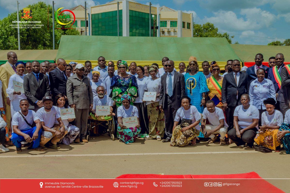 Madingou | 16 février 2026

Sous le patronage de Mme Jacqueline Lydia MIKOLO, Ministre des PMEA, le programme #KOLISA a permis l’octroi de crédits à 280 artisans et acteurs économiques de Madingou.

Crédits financés par NKAYI INNOV LAB, garantis par le FIGA.

#Entrepreneuriat