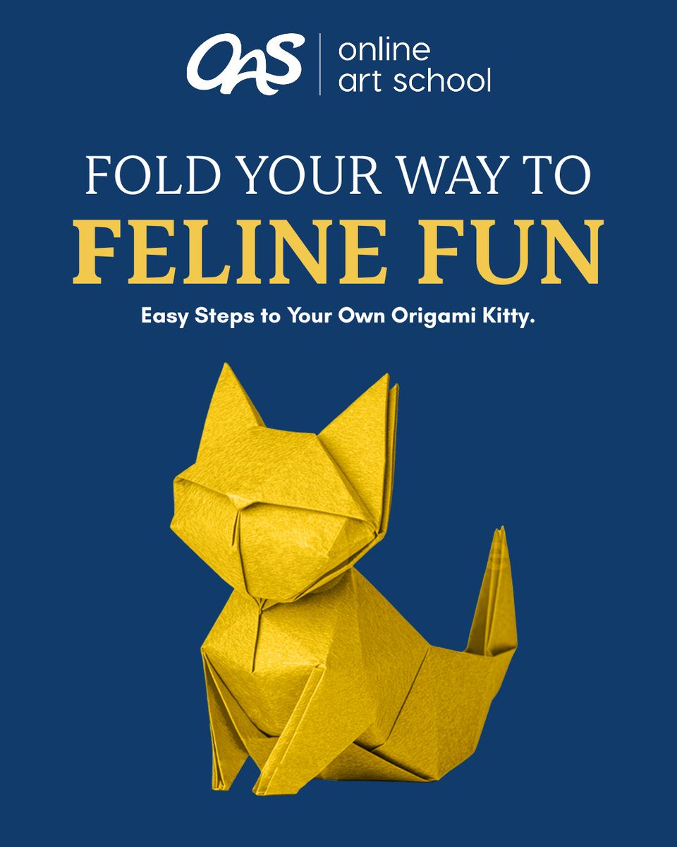 OnlineArtSchool's tweet photo. Feeling crafty? This step by step paper tutorial is a fun way to slow down and make something creative. Save it for later, give it a go and follow us for more creative ideas. 

#papercraft
#origami
#origamitutorial
#onlineartschool
#craftideas https://t.co/oLjkvHvWYF