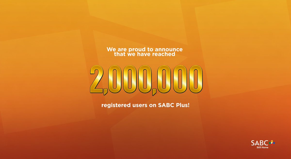 Radio2000_ZA's tweet image. @SABCPlus  has officially reached 2 million registered users, marking a significant milestone in the Corporation’s digital transformation journey.

Stream now via sabc-plus.com
#SABCPlus #2MillionStrong #DigitalBroadcasting #PublicBroadcasting #DigitalTransformation