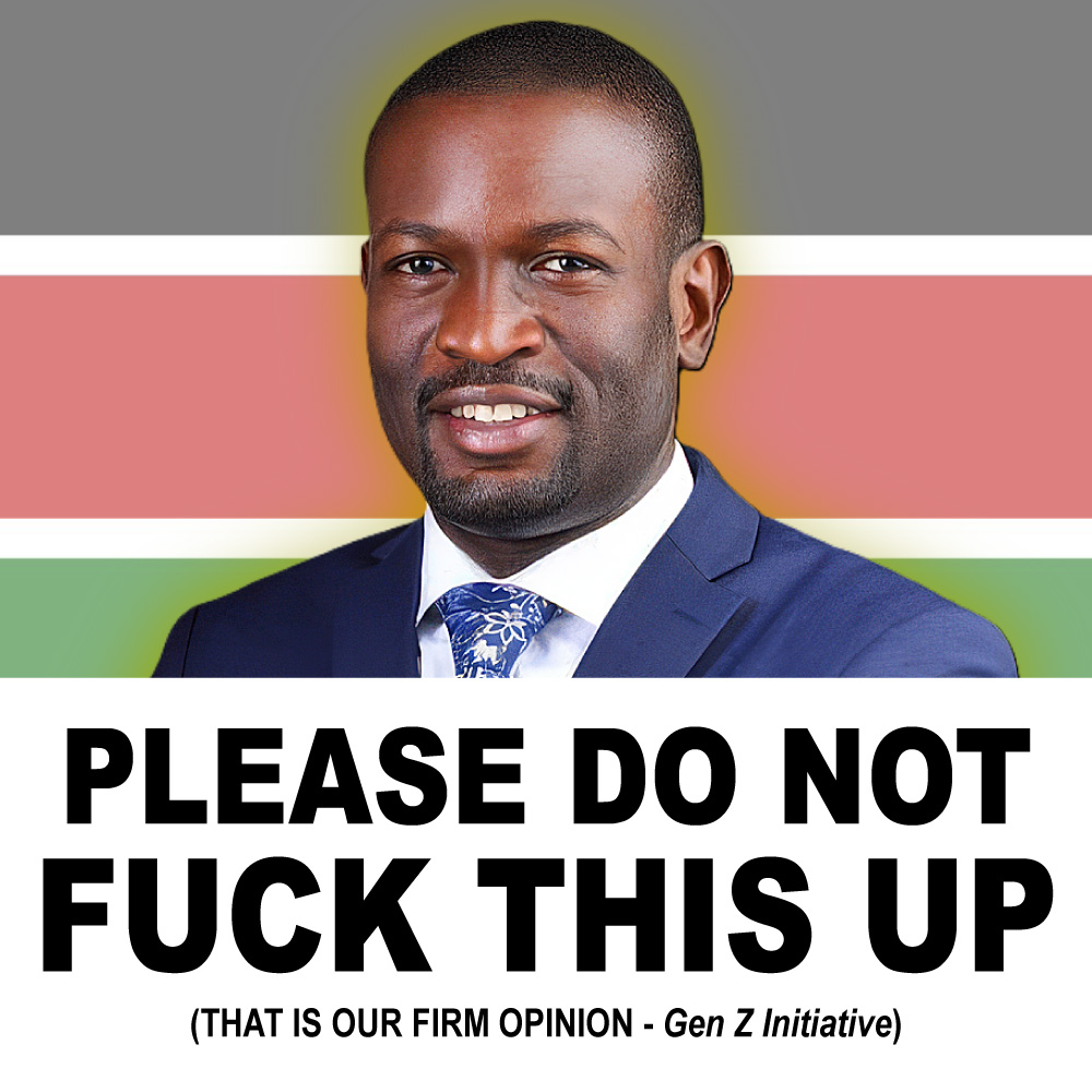 genzinitiative's tweet photo. Please Do Not Fuck This Up! @edwinsifuna 
An open letter to Edwin Sifuna. 
Kenya is at a major inflection point.
- 1963 was an inflection point. The Jomo Kenyatta Regime let us down.
- 1978 was an inflection point. The Daniel Moi Regime let us down.
- 2002 was an inflection point. The Mwai Kibaki Regime let us down.
- 2027 is shaping up to be an inflection point.

Please. For the love of God! For the love of Kenya and for the love of Kenyans! Don’t screw this up! Don’t let us down! GOOD MUST WIN over evil this time!

See what God is doing! The prominence they said would take at least KES 10 billion to achieve, God has done without outside financing. The people’s hearts have been shifted to you Edwin Sifuna. We are following you FOR FREE, because we believe there is REAL HOPE. That is a terrible burden to bear. Let all Kenyans of genuine goodwill uphold you in prayer.

Those who have been following us know that we are a heavily data and evidence driven organization. We do the homework and share our findings. But moments like this are impossible to anticipate, yet the evidence is clear. There has been a seismic shift in Kenya’s political landscape, and it has happened suddenly. Though we have had our eyes on you for a while, we had no idea how you would overcome the “gatekeepers”. Well, color us SURPRISED!

Among us are people with backgrounds in behavior science and this is our take.

The numbers are very clear:
There are about 22 million registered voters in Kenya.

Of the 22 million registered voters, about half that number, mostly older men, will vote along the usual patterns. This is because older Kenyan men, when faced with the ballot, generally revert to voting based on deep seated tribal and fraternal loyalties, regardless of the quality of the person on the ballot.

About half the registered voters, about 11 million women and a few rational men, are very likely to vote for the “anti-Ruto” candidate. Many women feel deeply betrayed by William Ruto whom they assumed had come to church, repented and turned over a new leaf. They are very angry to discover that this particular person was actually a demon disguised as an angel of light. Women have been known to have the capacity to be quite resentful and bitter, and this means that they are looking for vengeance against William Ruto. Whereas the current bloc of women voters may not have decided on whom they intend to vote for, we see clear indicators that they will NOT vote for William Ruto.

Then comes that crucial YOUTH BLOC.
But the truth is, at the moment, it only exists in theory. There are estimated to be between 5 and 8 million adult youth, who are NOT registered voters. Whereas this 5 to 8 million votes could easily decide the outcome of 2027, it is NOT real until the Kenyan Youth actually take up their civic rights and civic duty, to not only REGISTER as voters, but to also VOTE.

Here lies your big challenge Mr. Sifuna. Can you effectively mobilize the Kenyan Youth to go beyond “Maandamano”, “Rage”, “#Occupy”, "#RutoMustGo", "Flag waving", "TikTok", "Getting Shot, Abducted and Killed", “Vibes” Etc... and actually do some adulting. They need to spend the time and effort to “Register and Vote”. It is no use if all we do is follow you around in big crowds, if when the moment finally comes, they are impotent to do anything "recognizable" as far as participating democratic elections.

We encourage you to spend some time studying the Biblical stories of transition. Moses, Joseph, David and Solomon. Lee Kuan Yew and Barack Obama are two more modern figures we strongly encourage you to study. What seems like chaos and persecution can at the same time be the necessary disruption which comes in order to establish a new order, and breakthrough to REAL PROGRESS.

We also encourage you to stay absolutely focused on the tens of millions of Kenyans who are oppressed and in need of justice and deliverance. We have been under successive “Pharaohs” “Philistines”, “Babylonians” and “Romans”. The Kleptocracy “The Klep”, have insulted, enslaved, robbed, raped, maimed and murdered Kenyans for too long. THIS WICKEDNESS MUST STOP.

Now it is time for us Wananchi to be free in our own Kenya, living under the protections our 2010 CONSITUTION promises... protections we have NOT yet enjoyed.

A leader has a DUTY TO LEAD. When the moment comes, it cannot be passive. You must drive the process. You must take the initiative! You now MUST think of the welfare of an entire nation. All the Wananchi, men and women, young and old, different faiths, different tribes, different socio-economic levels, YOU must break free of parochial thinking and become KENYA MINDED.

You have a SOLEMN DUTY TO THE LEGACY OF RAILA ODINGA, TO YOUR FAMILY, TO THE KENYAN PEOPLE, TO YOURSELF AND TO GOD, TO DILIGENTLY STEWARD THIS CRITICAL MOMENT IN TIME. Ask God for wisdom and He will give it to you. The hopes of an entire generation rest upon you and the TEAM you will need to identify. (Please do NOT make assumptions about the team. Please be very very very careful. Enemy agents abound.)

Do NOT allow agents of corruption to infiltrate this movement. Those who may want to advise you to allow corruption to cross the Jordan with you are NOT your friends and only aim to keep us circling the same mountain instead of advancing. Please be ruthless with traitors. Traitors and corruption agents MUST have NO PLACE other than "PRISON" in the New Kenya.

Do NOT betray us! We pray that you will be the Joshua for this generation. We will move into the promised land and fight our way through the many enemies. But be strong and of good courage, and may God Almighty guide, empower and protect you.
This we pray in Jesus Name, Amen.

- Gen Z Initiative
-------------------------------------------
🇰🇪
O God of all creation, Bless this our land and nation, Justice be our shield and defender, May we dwell in unity Peace and liberty, Plenty be found within our borders.

Eeh Mungu nguvu yetu, Ilete baraka kwetu, Haki iwe ngao na mlinzi, Natukae na undugu amani na uhuru, Raha tupate na ustawi.

Let one and all arise, With hearts both strong and true, Service be our earnest endeavour, And our homeland of Kenya Heritage of splendour, Firm may we stand to defend.

Amkeni ndugu zetu, Tufanye sote bidii, Nasi tujitoe kwa nguvu, Nchi yetu ya Kenya Tunayoipenda, Tuwe tayari kuilinda.

Let all with one accord, In common bond united, Build this our nation together, And the glory of Kenya The fruit of our labour, Fill every heart with thanksgiving.

Natujenge taifa letu Ee, ndio wajibu wetu, Kenya istahili heshima, Tuungane mikono Pamoja kazini, Kila siku tuwe na shukrani.